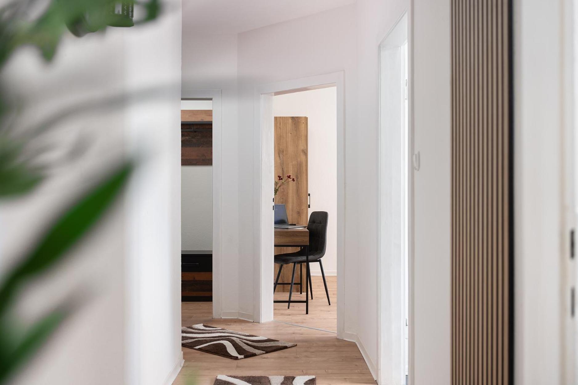 1-4 Gaeste Wohnung W-Lan, Netflix, Amazon, Parken, Arbeitsplatz, 24H Check In ,Vollausgestattet Kueche, Handtuecher Seife U,V,M Fuer Geschaeftsreisende, Paare, Familien , Datteln Exterior foto